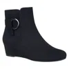 Impo Gasha Womens Faux Suede Booties In Black