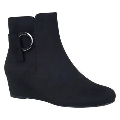IMPO WOMEN'S GASHA WEDGE ANKLE BOOT IN BLACK