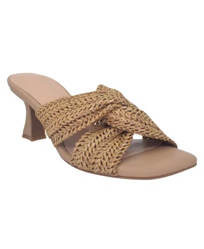 Impo Womens Braided Manmade Mules In Cashew