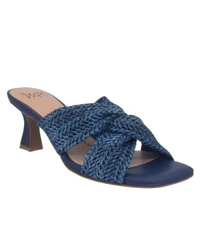 Impo Women's Nikka Raffia Sandals In Indigo