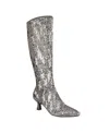 Impo Women's Nyree Memory Foam Stretch Sequin Boots In Taupe