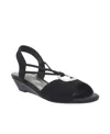 Impo Raizel Slingback Wedge Sandal In Black