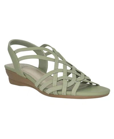 Impo Women's Raya Stretch Flat Sandals In Sage