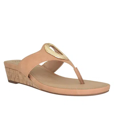 Impo Women's Rosala Ornamented Thong Sandals In Camel
