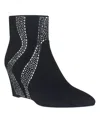 Impo Women's Temple Memory Foam Wedge Booties In Black