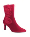 Impo Women's Vanguard Memory Foam Stretch Booties In Scarlet Red