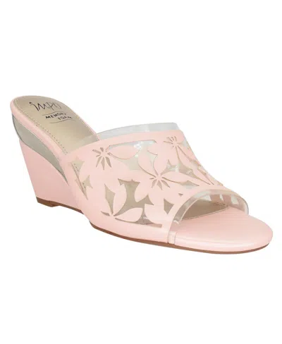 Impo Women's Vasha Floral Wedge Dress Sandals In Blush