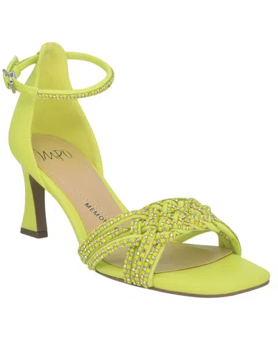 Impo Women's Ventura Embellished Dress Sandals In Lime Punch