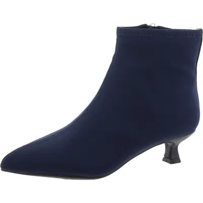 Impo Womens Canvas Stretch Ankle Boots In Blue
