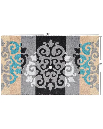 Imports Decor Imports Décor Damask Fleur De Lis Mat