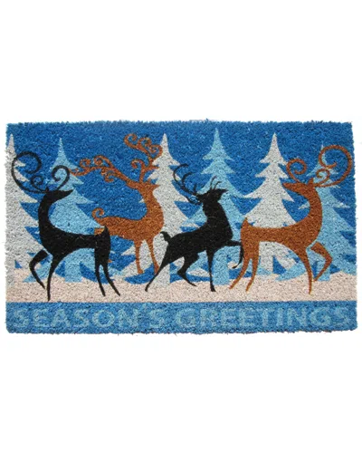 Imports Decor Deer Family Doormat In Multi