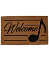 Imports Decor Eighth Note Welcome Doormat In Brown