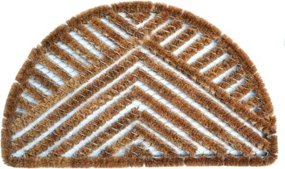 Imports Decor Half-round Spiral Doormat, Triangle, 18-inch By 30-inch