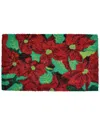Imports Decor Poinsettia Doormat