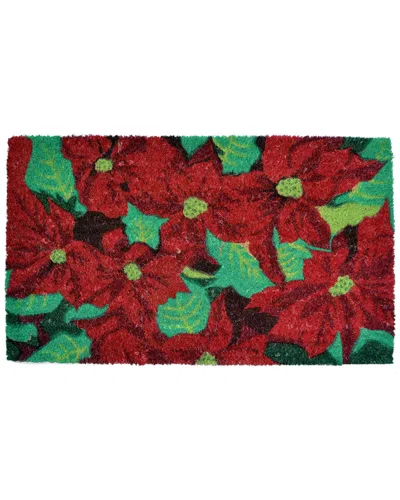 Imports Decor Poinsettia Doormat