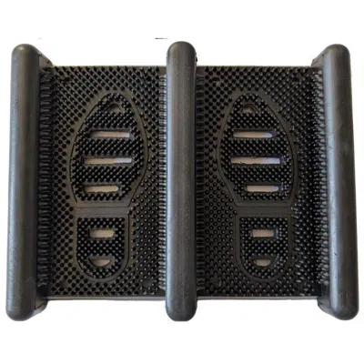 Imports Decor Rubber Boot Scraper & Tray, Heavy Duty Indoor Outdoor Shoe Cleaning Mat, Non-slip Natural & Recycled