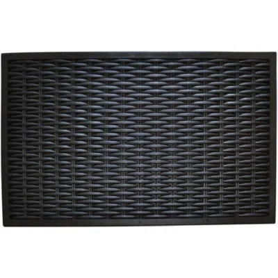 Imports Decor Rubber Doormat, 30" By 18" By 1/2", Woven