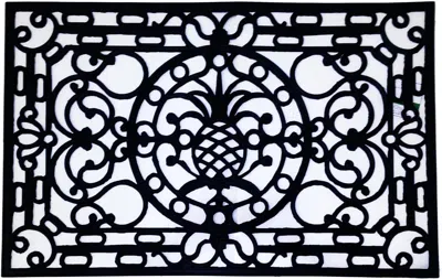 Imports Decor Rubber Doormat, 48 By 30-inch, Pineapple