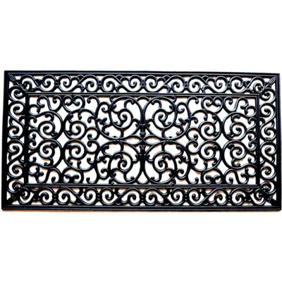 Imports Decor Rubber Doormat, Brooklyn, 24-inch By 48-inch