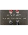 Imports Decor Social Distancing Doormat In Multicolor