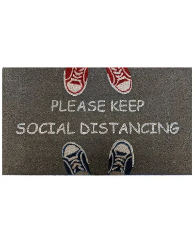 Imports Decor Social Distancing Doormat In Multicolor