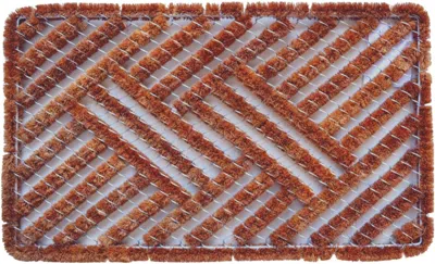 Imports Decor Spiral Doormat, Cross Hatch, 18-inch By 30-inch