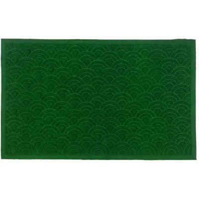 Imports Decor Synthetic Rectangular Shell Door Mat, 18" X 30", Green