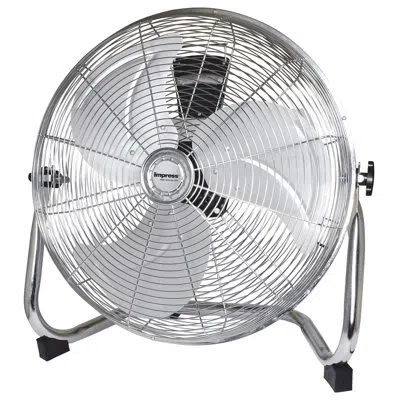 Impress High Velocity 18in Floor Fan In Silver