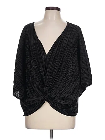 Pre-owned Impressions 3/4 Sleeve Blouse In Black