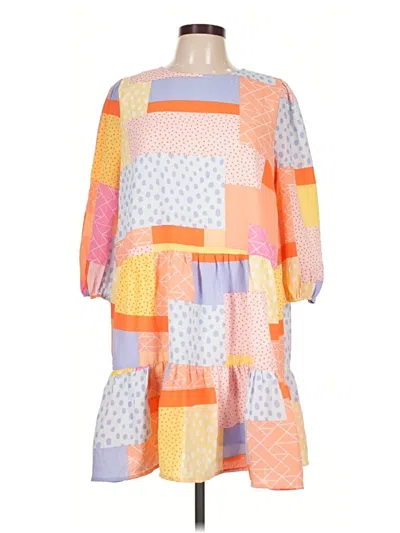 Pre-owned Impressions Casual Dress In Orange