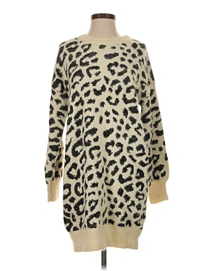 Pre-owned Impressions Casual Dress In Tan