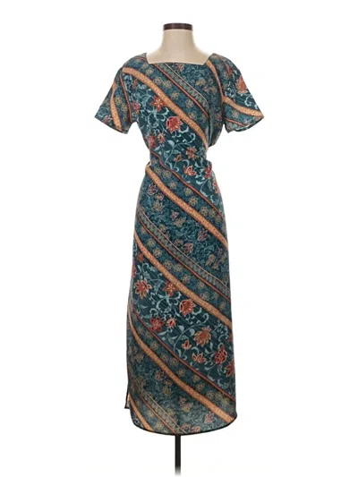 Pre-owned Impressions Casual Dress In Teal