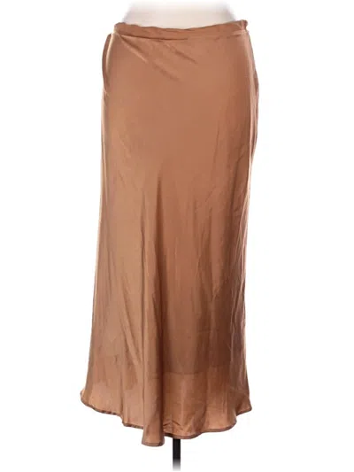 Pre-owned Impressions Formal Skirt In Brown