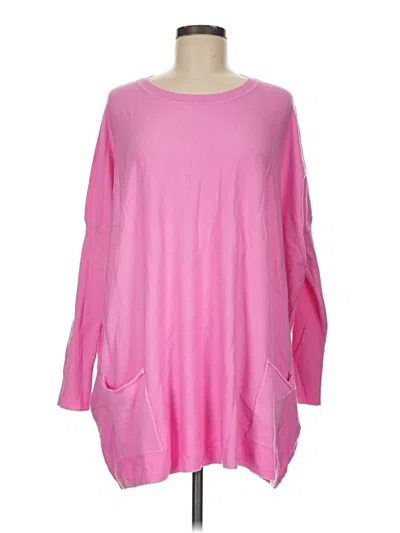 Pre-owned Impressions Poncho In Pink