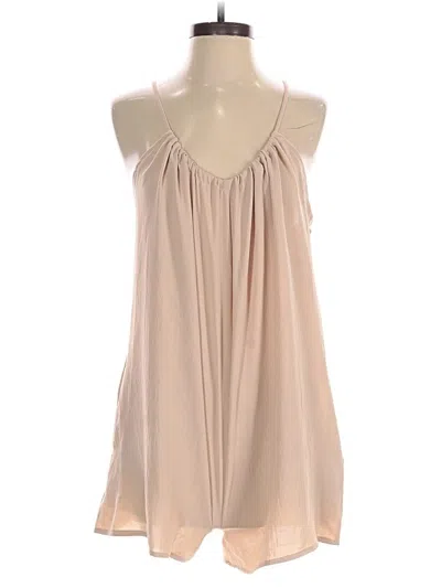 Pre-owned Impressions Romper In Tan