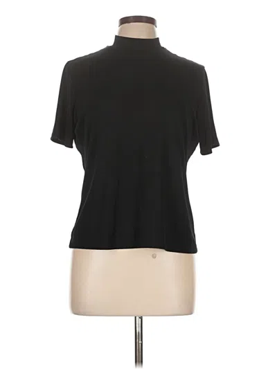 Pre-owned Impressions Short Sleeve Turtleneck In Black