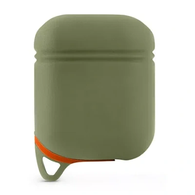 Impulse Airpods Case With Carabiner In Green