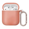 Impulse Airpods Case With Caribiner In Orange