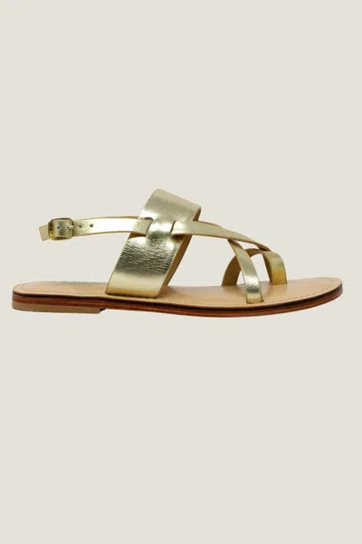 Impulse Aspiga Ladies Sustainable Canvas Ezra Sandal Metallic Gold 36-42 | 37