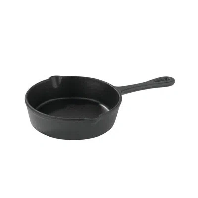 Impulse Forge 5.9 In. Cast Iron Non-stick Frying Pan In Black