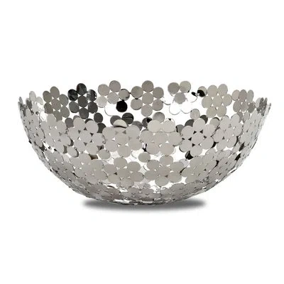 Impulse Jade Decorative Bowl In Silver