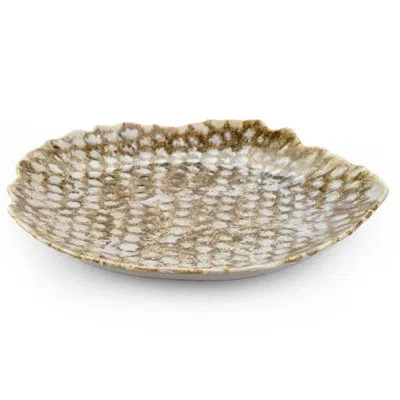 Impulse La Mer 11'' Porcelain Dinner , Set Of 4 In Tan