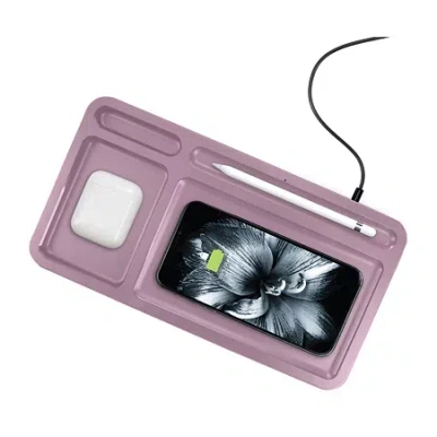 Impulse Mvmt Qi Charging Tech Valet In Pink