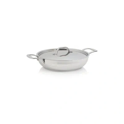 Impulse Terra Stainless Steel Round Braiser With Lid In Silver