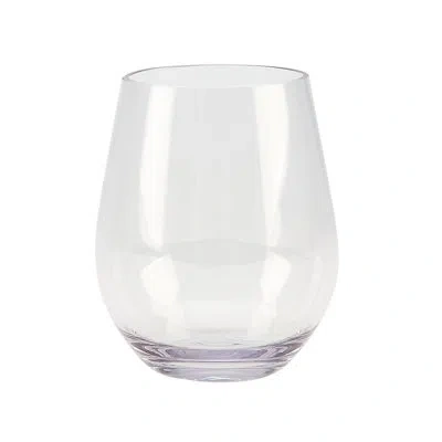 Impulse Unbreakable Stemless 18 Oz. Polycarbonate Plastic All Purpose Wine Glass In Clear