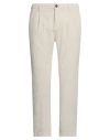 Impure Man Pants Cream Size 34 Cotton, Elastane
