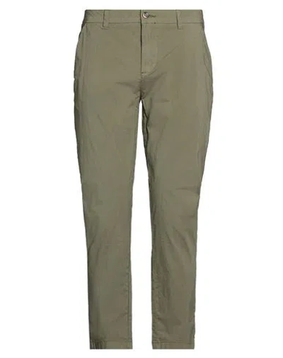 Impure Man Pants Military Green Size 32 Cotton, Elastane