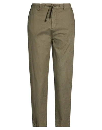 Impure Man Pants Military Green Size 40 Linen, Cotton