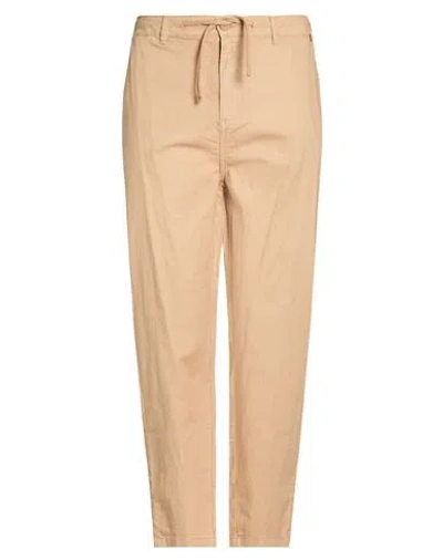 Impure Man Pants Sand Size 40 Linen, Cotton In Brown