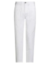 Impure Man Pants White Size 36 Cotton, Elastane